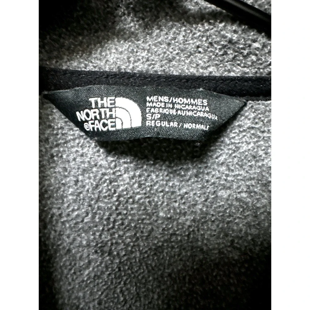 The North Face Men’s Denali Polartec Fleece Jacket Gray‎ Black Full Zip Small
